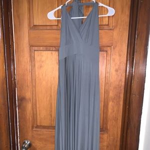 Gray halter dress size 8